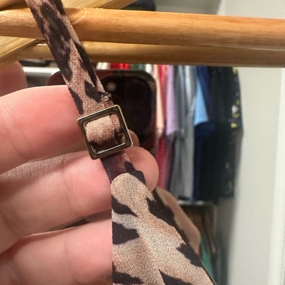 Michael Costello x REVOLVE Natalia Gown in Brown Animal Medley - Picture 7 of 11